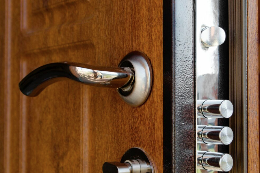 high security lock installation on residential door in Austin TX