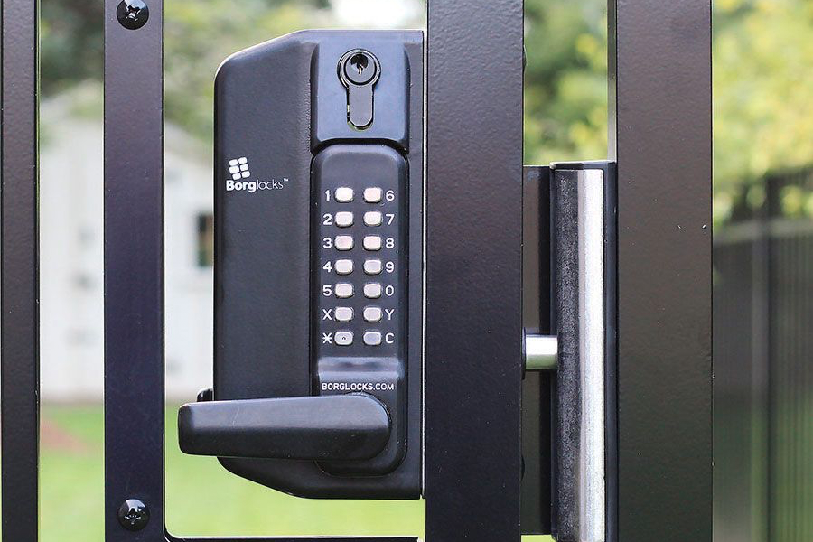 keypad gate lock installation for Austin home