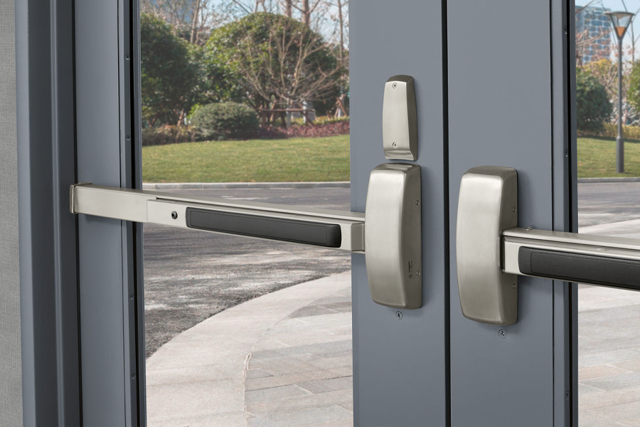 panic bar installation for Austin commercial door
