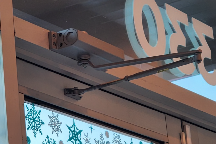 storefront door closer installation for Austin business