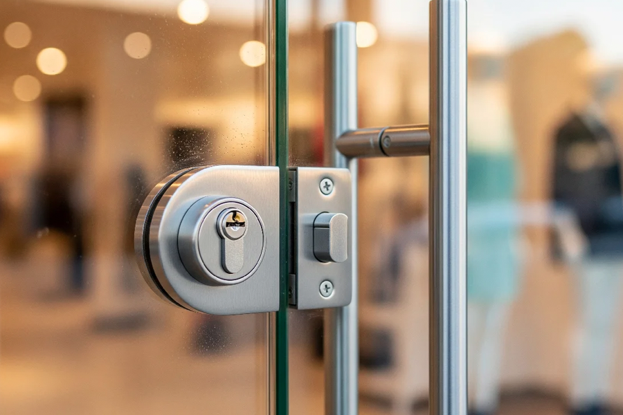 storefront lock installation for Austin business